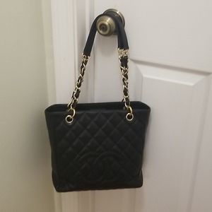 CHANEL Caviar PST Chain Shoulder Bag